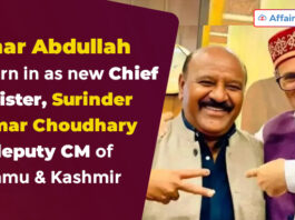 Omar Abdullah sworn in as new CM, Surinder Kumar Choudhary as deputy CM of J&K