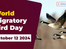 World Migratory Bird Day - October 12 2024