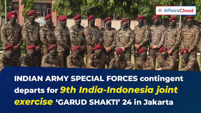 9th India-Indonesia joint exercise GARUD SHAKTI