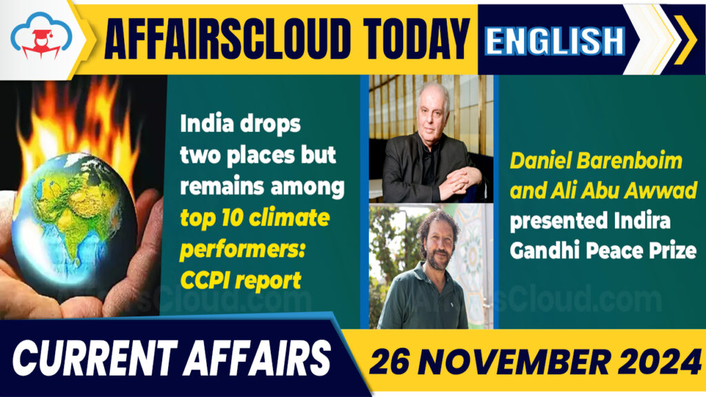 Current Affairs 26 November 2024
