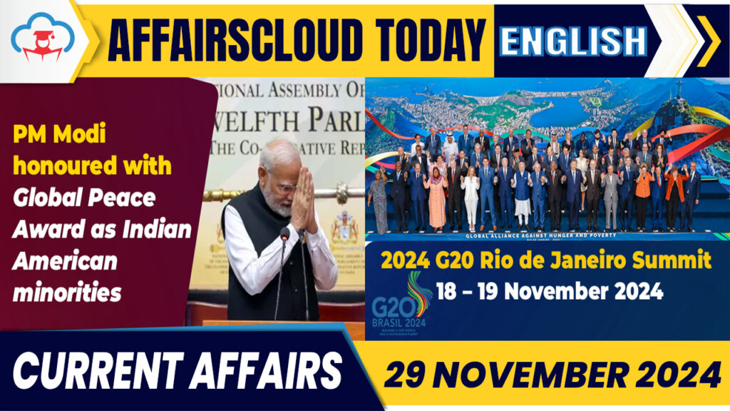 Current Affairs 29 November 2024
