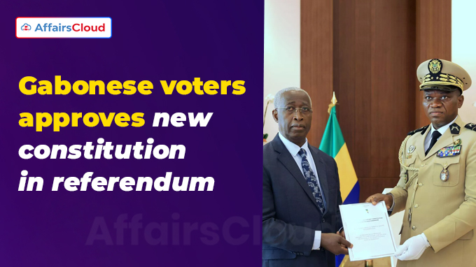 Gabonese voters approves new constitution in referendum