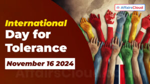 International Day for Tolerance 2024 - November 16
