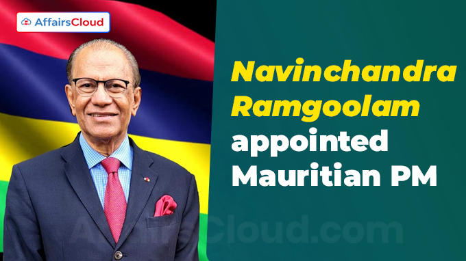 Navinchandra Ramgoolam appointed Mauritian PM