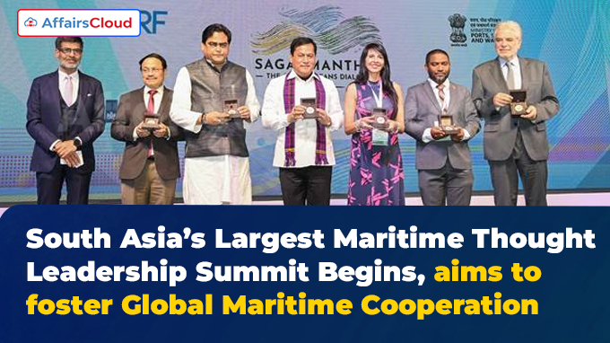 South Asia’s Largest Maritime Thought Leadership Summit Begins, aims to foster Global Maritime Cooperation