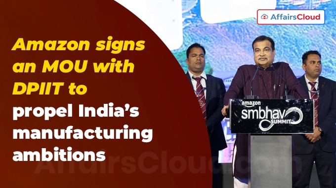 Amazon signs an MOU with DPIIT to propel India’s manufacturing ambitions