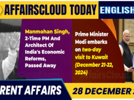 Current Affairs 28 Dec 2024 English