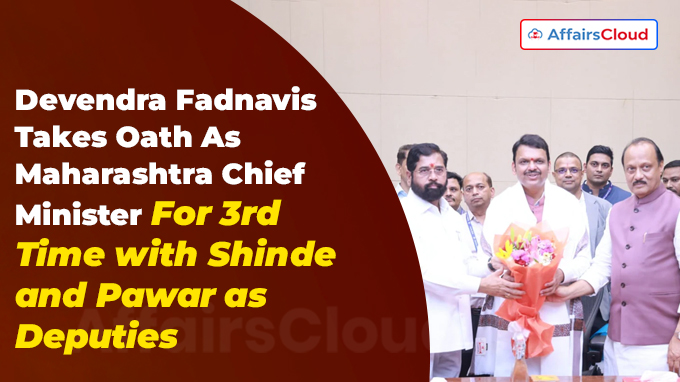 Devendra Fadnavis Takes Oath As Maharashtra Chief Minister For 3rd Time with Shinde and Pawar as Deputies