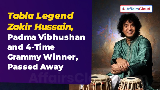Tabla Legend Zakir Hussain, Passed away