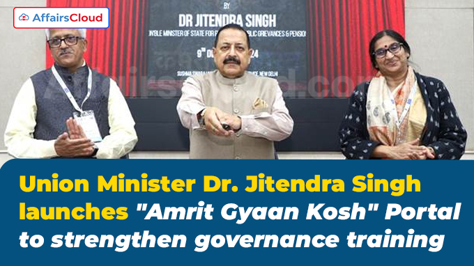 Union Minister Dr. Jitendra Singh launches Amrit Gyaan Kosh Portal to strengthen governance training