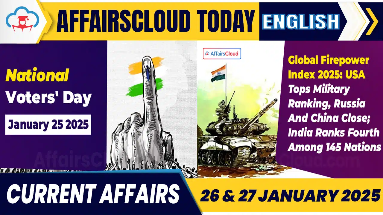 Current Affairs 26 & 27 Jan 2025 English