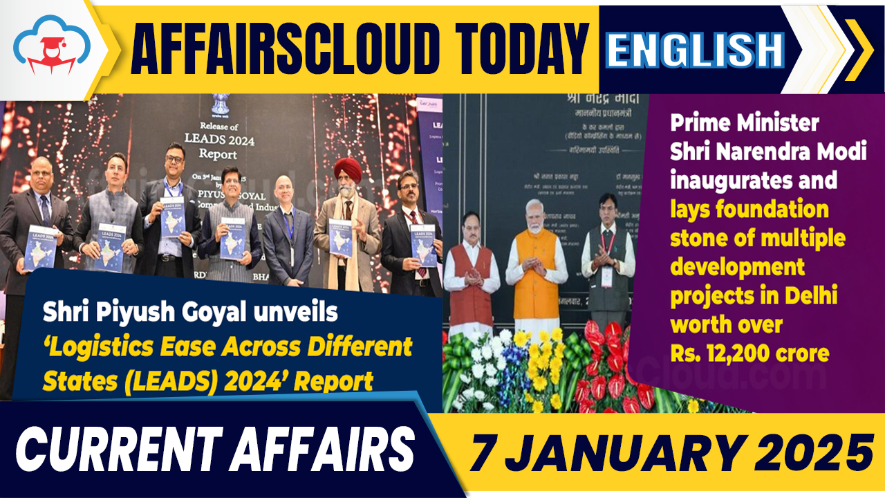 Current Affairs 7 Jan 2025 English Current Affairs 7 Jan 2025 English