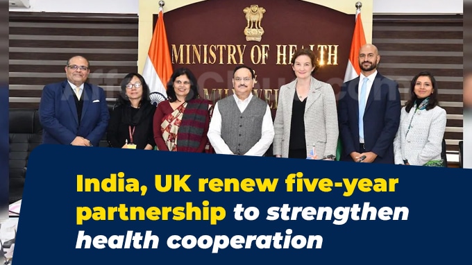 India, UK renew five-year partnership to strengthen health cooperation