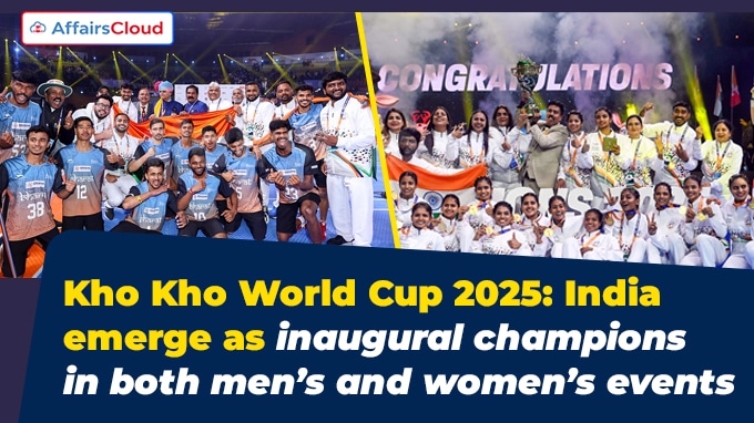 Kho Kho World Cup 2025 India emerge as inaugural champions in both men’s and women’s events