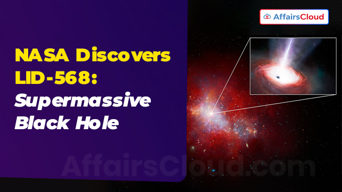 NASA Discovers LID-568 Supermassive Black Hole