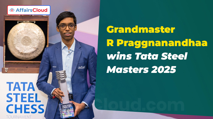 Grandmaster R Praggnanandhaa wins Tata Steel Masters 2025