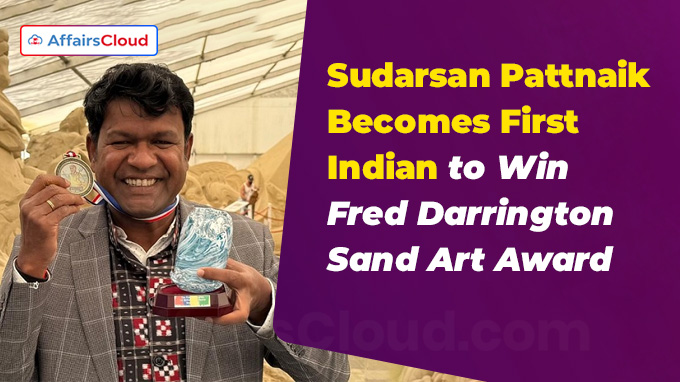 Sudarsan Pattnaik Becomes First Indian to Win Fred Darrington Sand Art Award