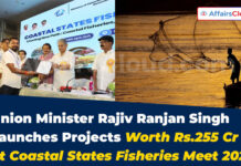 Coastal States Fisheries Meet 2025: Launch of Rs. 255 Crore Projects, 5th Marine Fisheries Census & Aqua Insurance Union Minister Rajiv Ranjan Singh Launches Projects Worth Rs.255 Cr