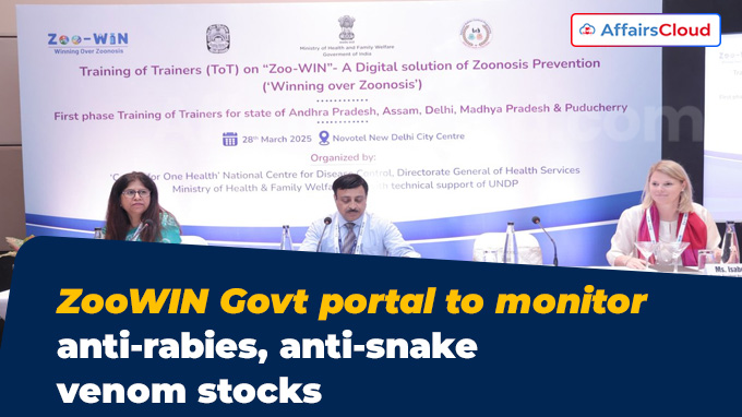 ZooWIN Govt portal to monitor anti-rabies, anti-snake venom stocks
