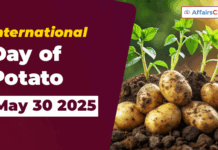 अंतर्राष्ट्रीय आलू दिवस 2025 – 30 मई