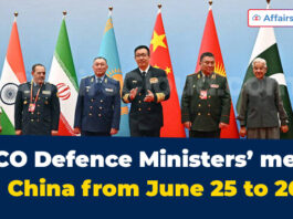 SCO Defence Ministers’ meet in China from June 25 to 26