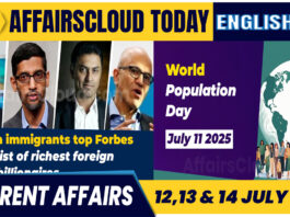 Current Affairs 12 - 14 July 2025 English