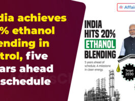 India achieves 20% ethanol blending in petrol, five years ahead of schedule