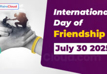 International Day of Friendship 2025 – July 30