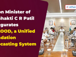 Union Minister of Jal Shakti Shri C R Patil inaugurates C-FLOOD, a Unified Inundation Forecasting System