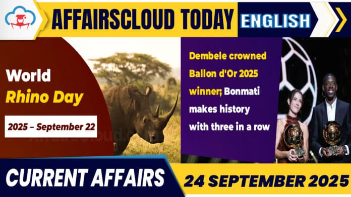 Current Affairs 24 Sep 2025 English