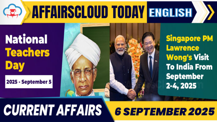 Current Affairs 6 Sep 2025 English
