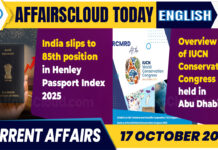 Current Affairs 17 October 2025