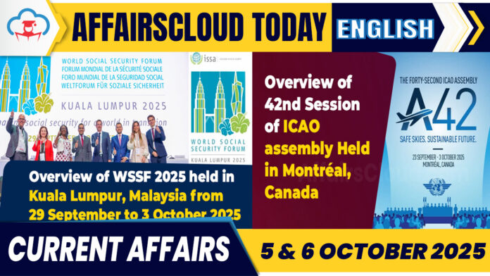 Current Affairs 5 & 6 Oct 2025 English