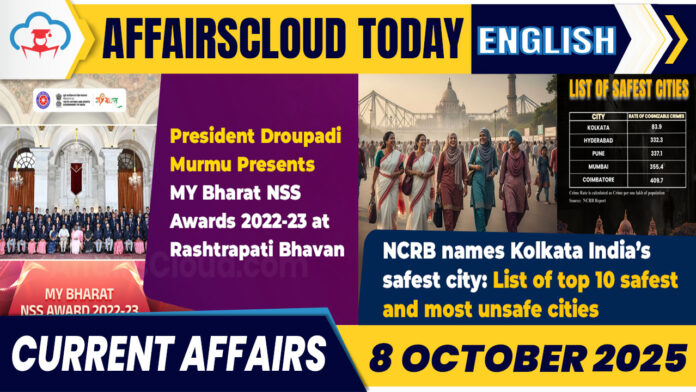 Current Affairs 8 Oct 2025 English