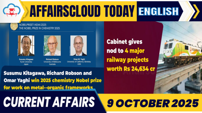 Current Affairs 9 Oct 2025 English