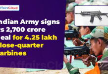 Indian Army Signed Rs 2,700 Crore Deal to Procure 4.25 Lakh Indigenous Carbines