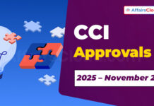 CCI Approvals on November 25, 2025