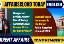 Current Affairs 12 November 2025