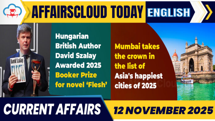 Current Affairs 12 Nov 2025 English