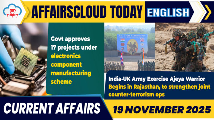 Current Affairs 19 Nov 2025 English