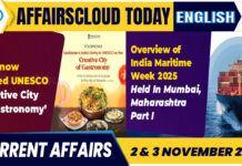 Current Affairs 2 & 3 November 2025