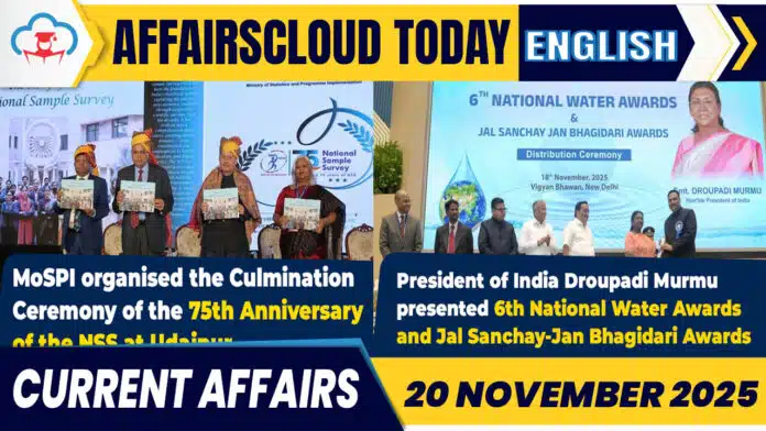 Current Affairs 20 Nov 2025 English