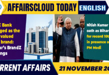 Current Affairs 21 November 2025