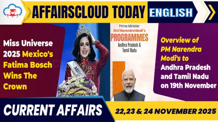 Current Affairs 22-24 Nov 2025 English