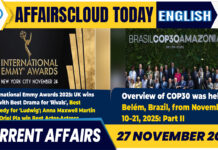 Current Affairs 27 November 2025