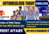 Current Affairs 29 November 2025