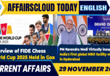 Current Affairs 29 November 2025