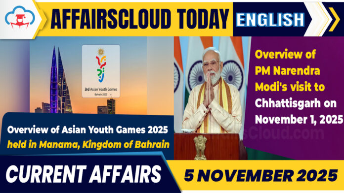 Current Affairs 5 Nov 2025 English