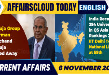 Current Affairs 6 November 2025