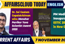 Current Affairs 7 November 2025